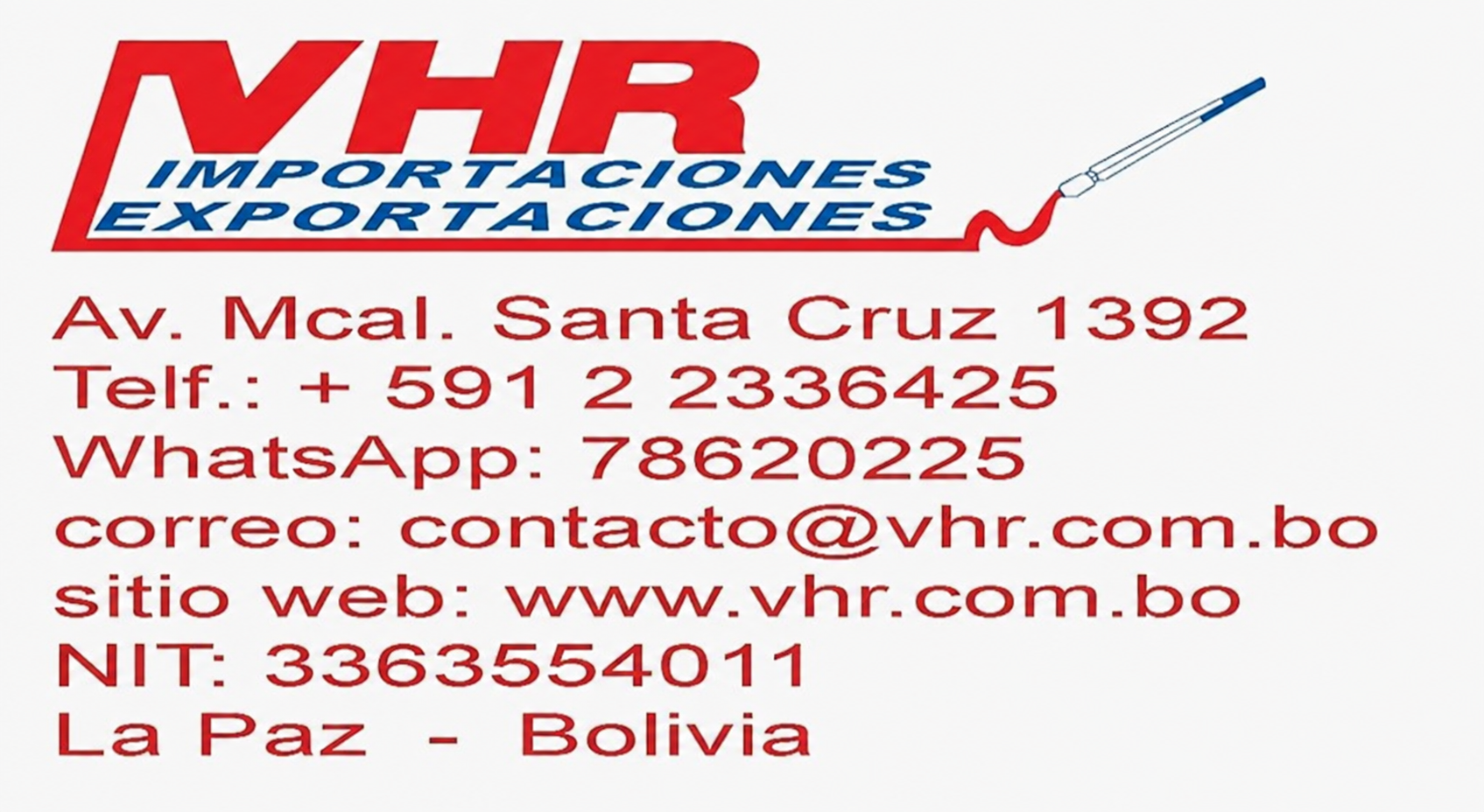 VHR Importaciones Exportaciones
